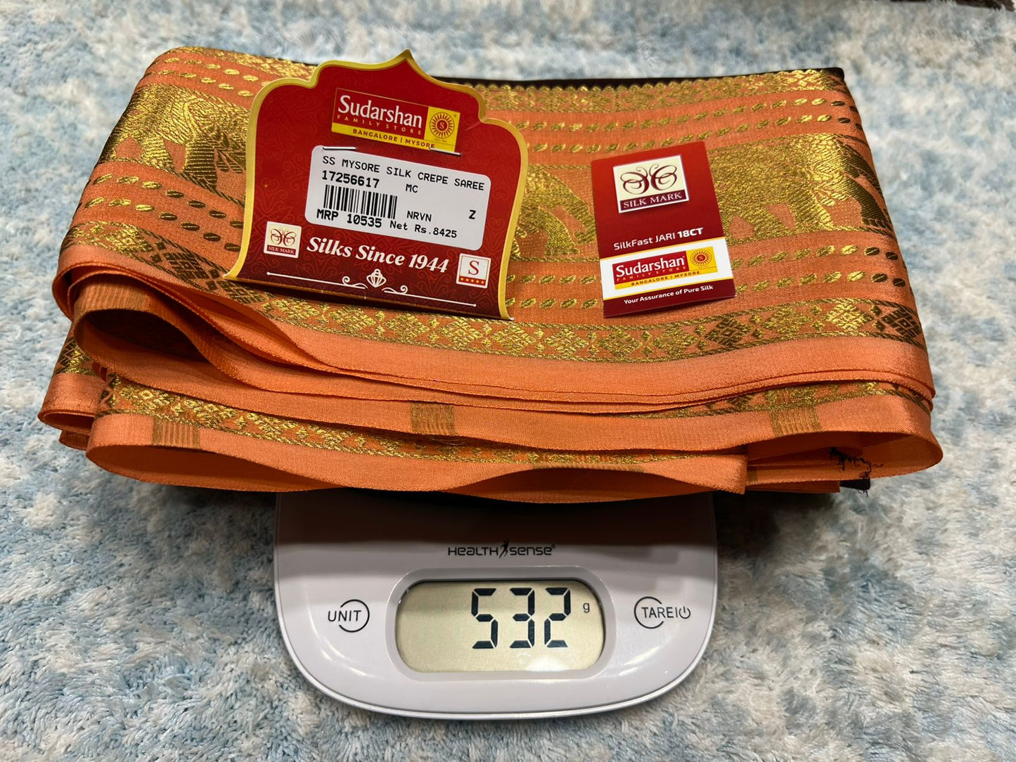 Pure Mysore Silk Saree.