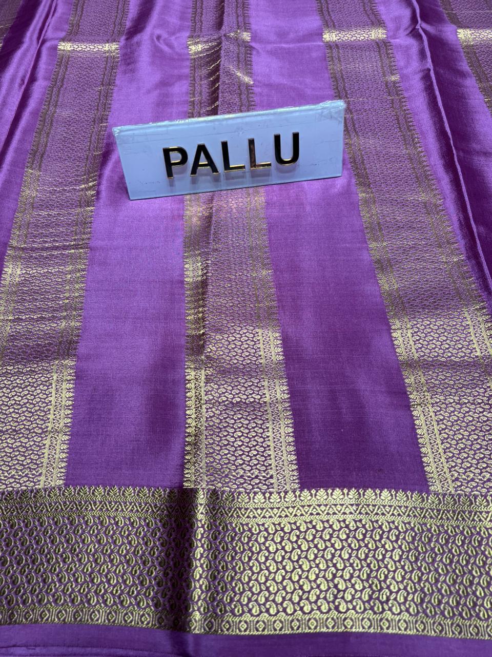 Pure Mysore Silk Saree.