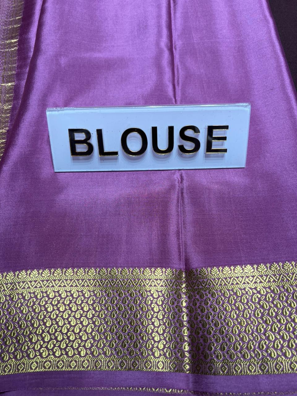 Pure Mysore Silk Saree.