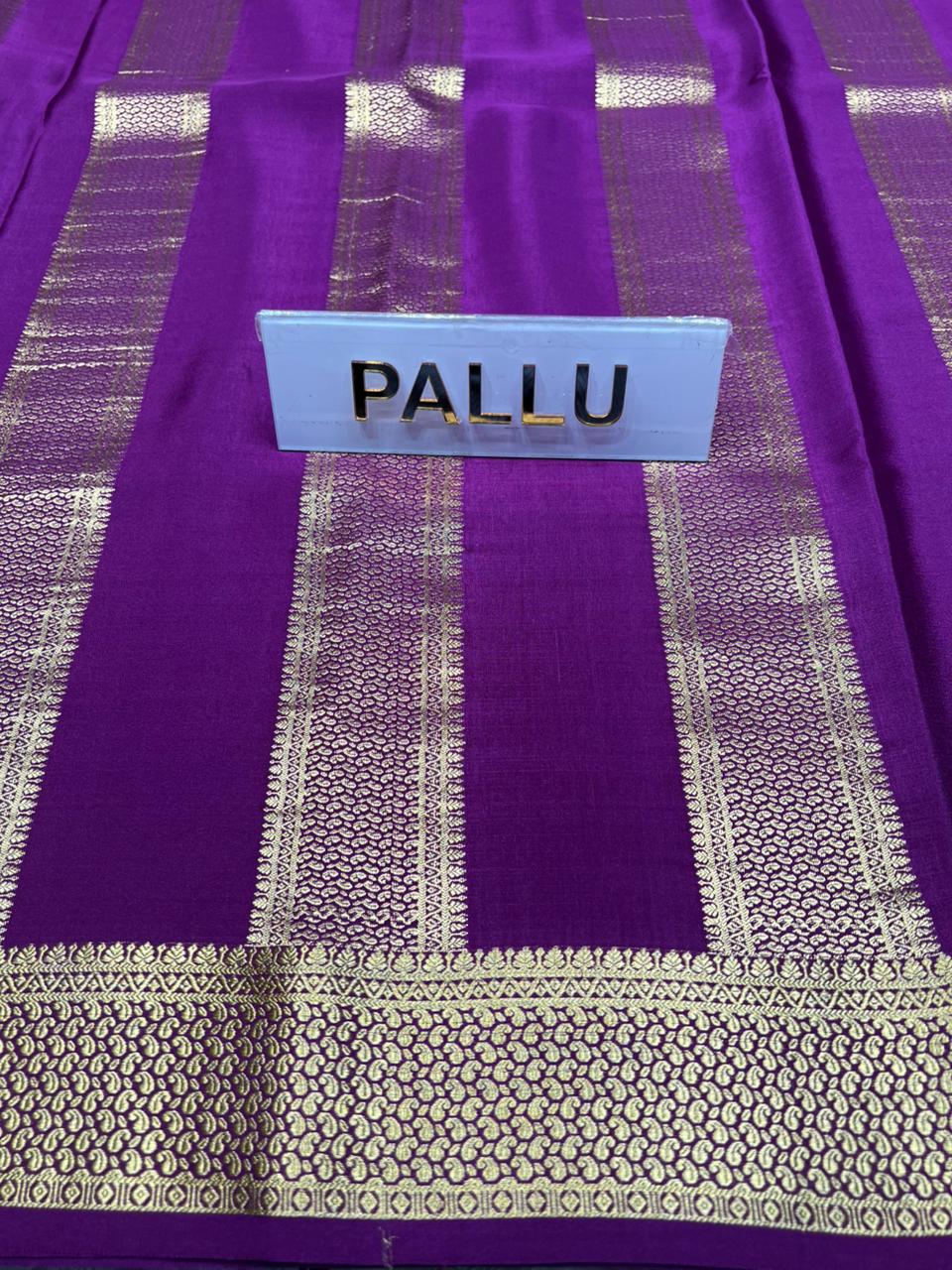 Pure Mysore Silk Saree.