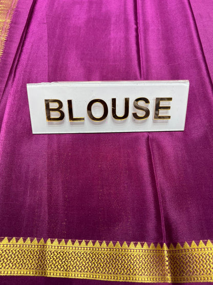 Pure Mysore Silk Saree.