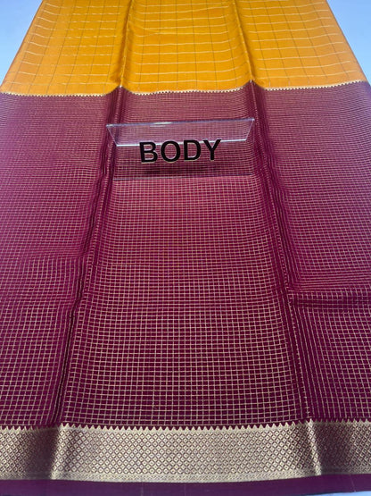 Pure Mysore Silk Saree.