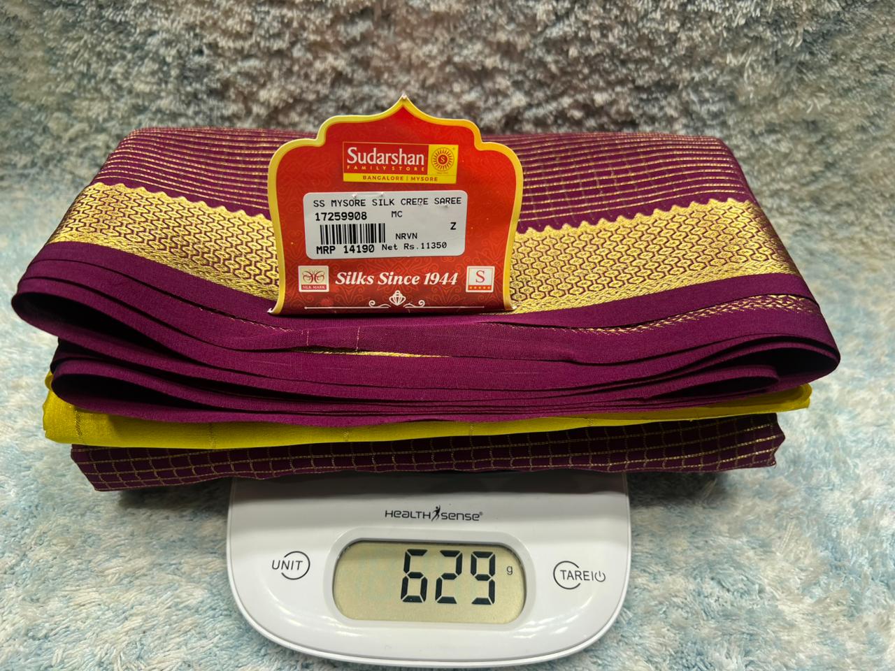 Pure Mysore Silk Saree.