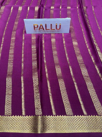 Pure Mysore Silk Saree.