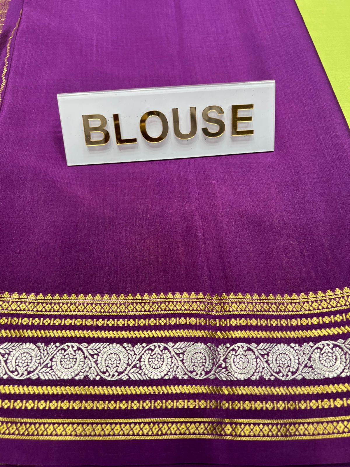 Pure Mysore Silk Saree.