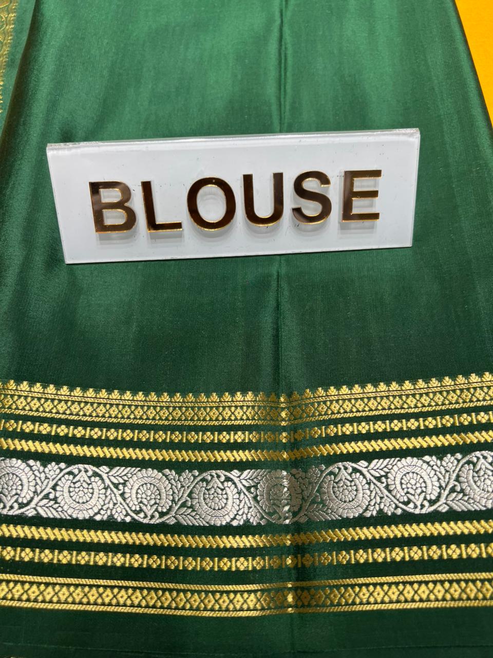 Pure Mysore Silk Saree.