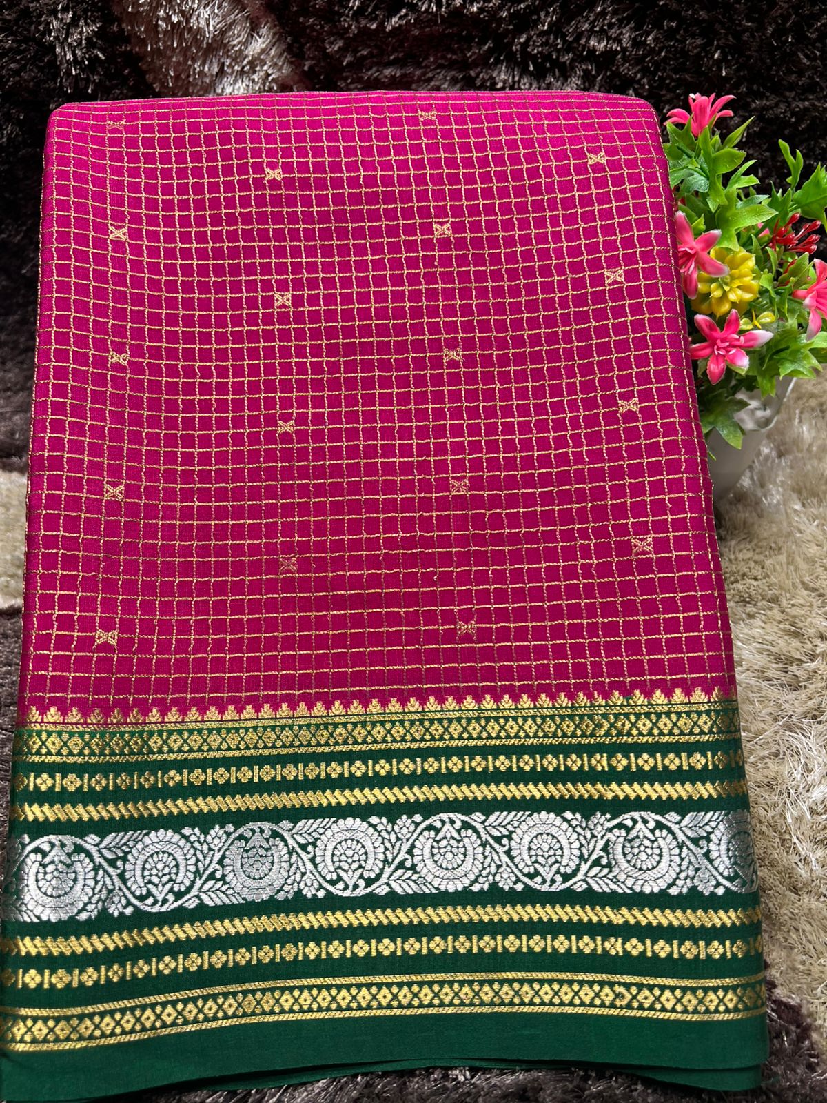 Pure Mysore Silk Saree.