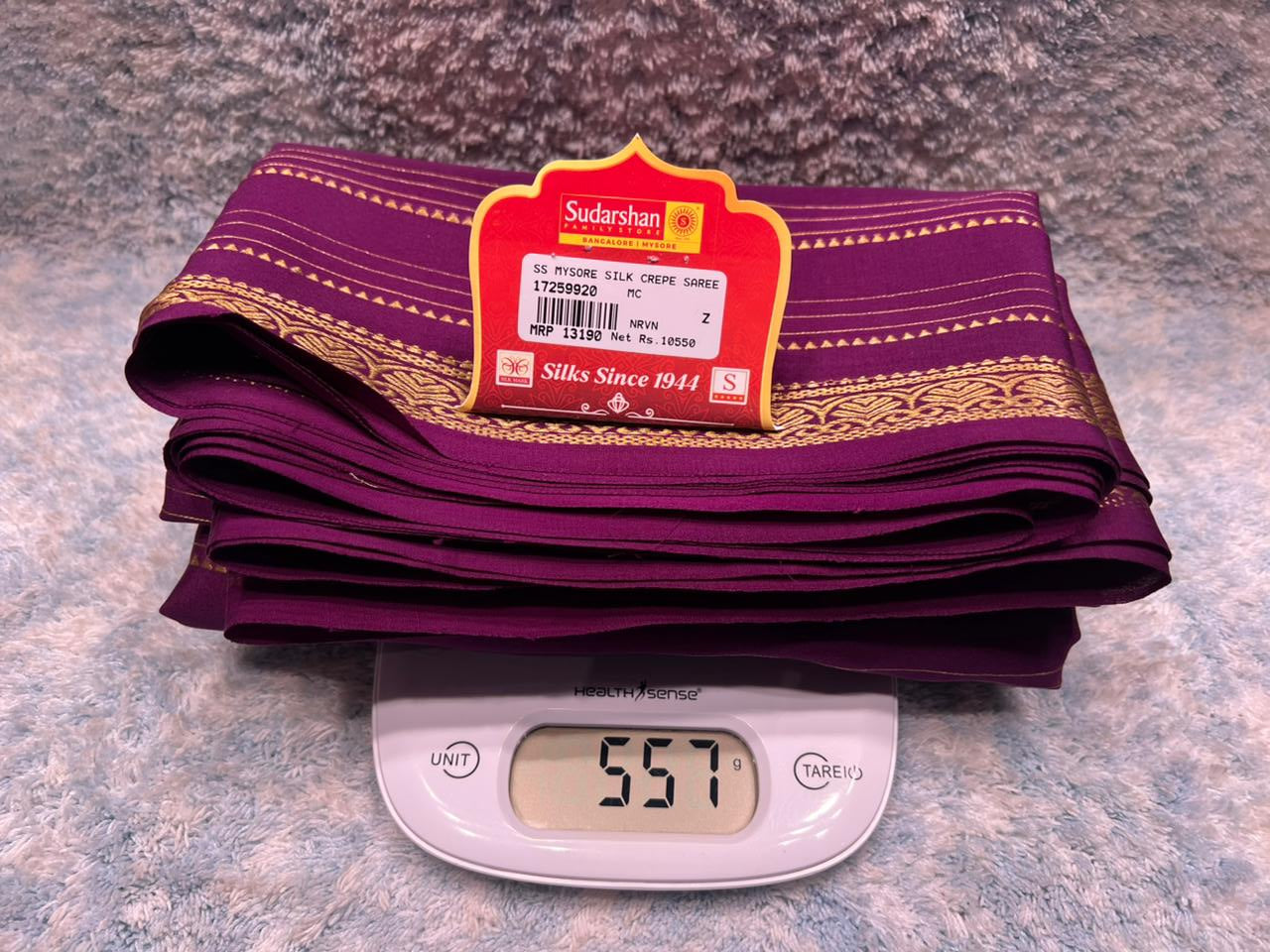 Pure Mysore Silk Saree.