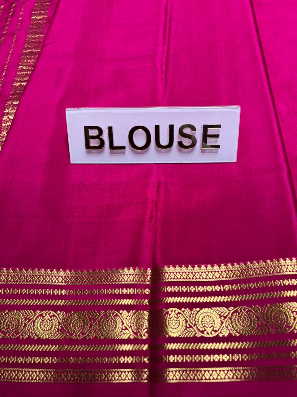 Pure Mysore Silk Saree.