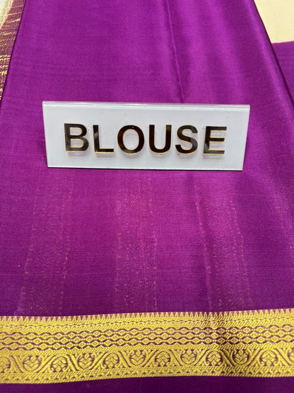 Pure Mysore Silk Saree.