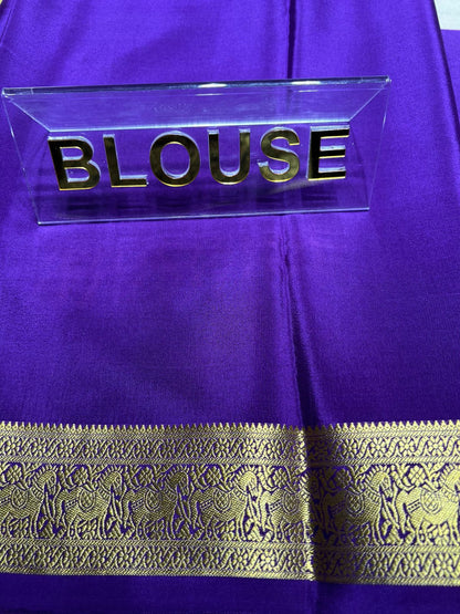 Pure Mysore Silk Saree.