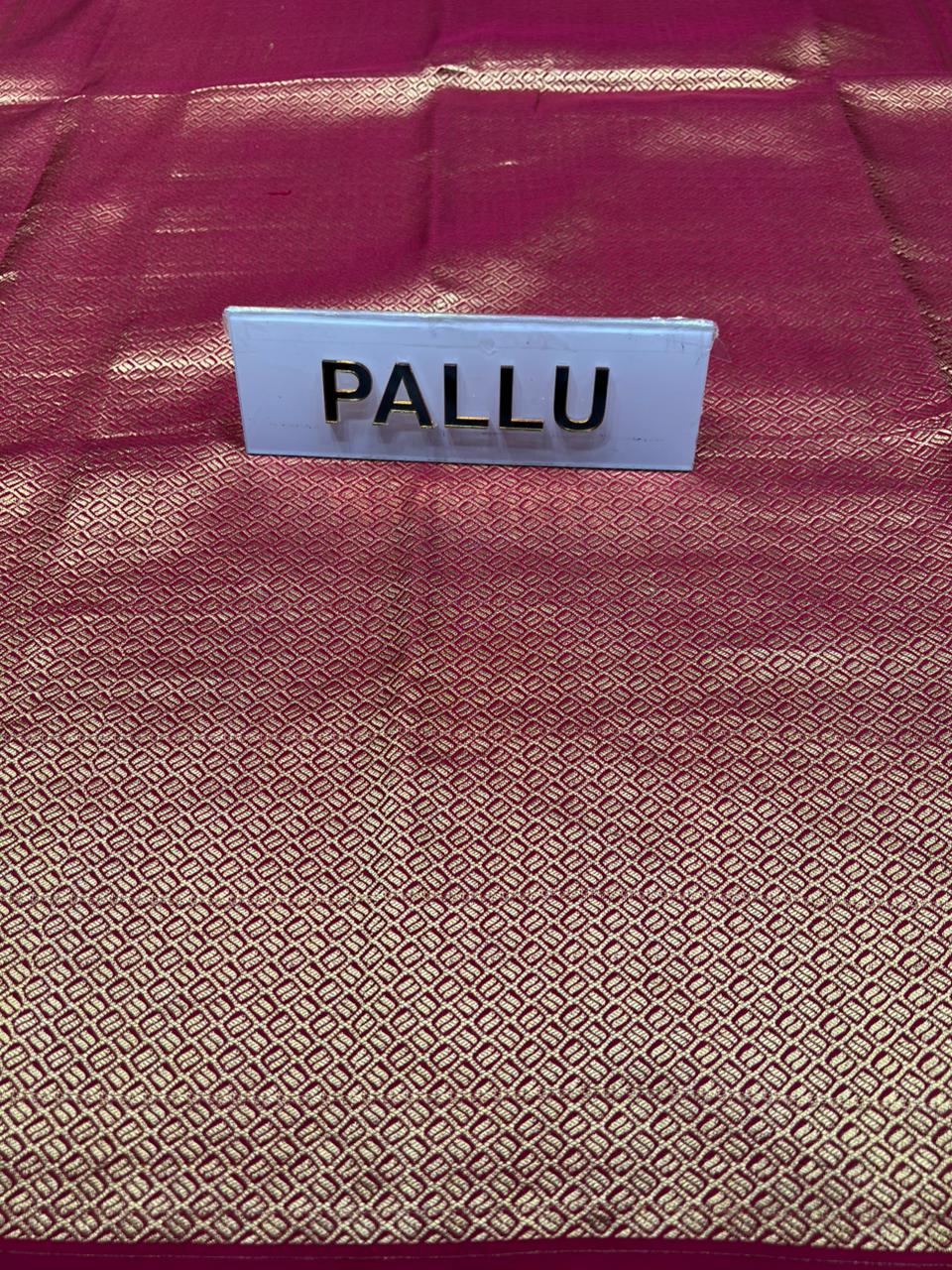 Pure Mysore Silk Saree.
