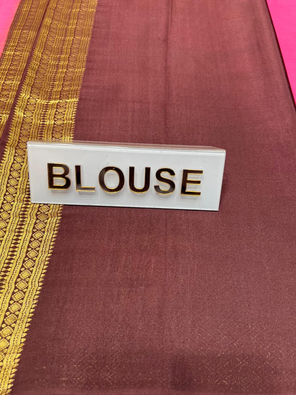 Pure Mysore Silk Saree.