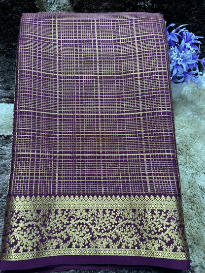 Pure Mysore Silk Saree.