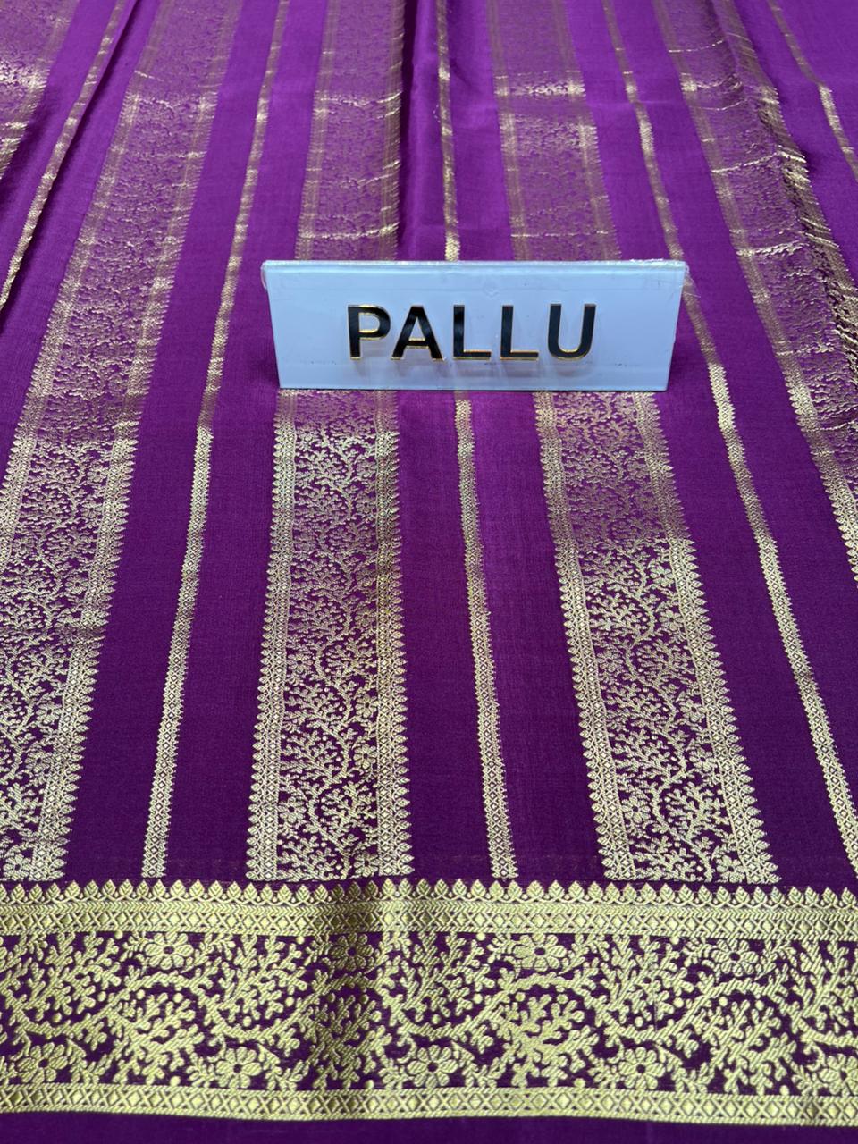 Pure Mysore Silk Saree.