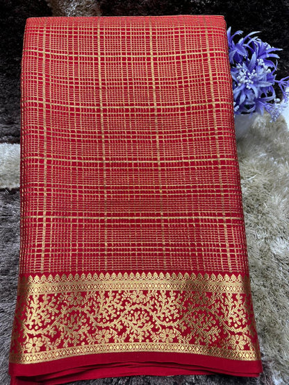 Pure Mysore Silk Saree.