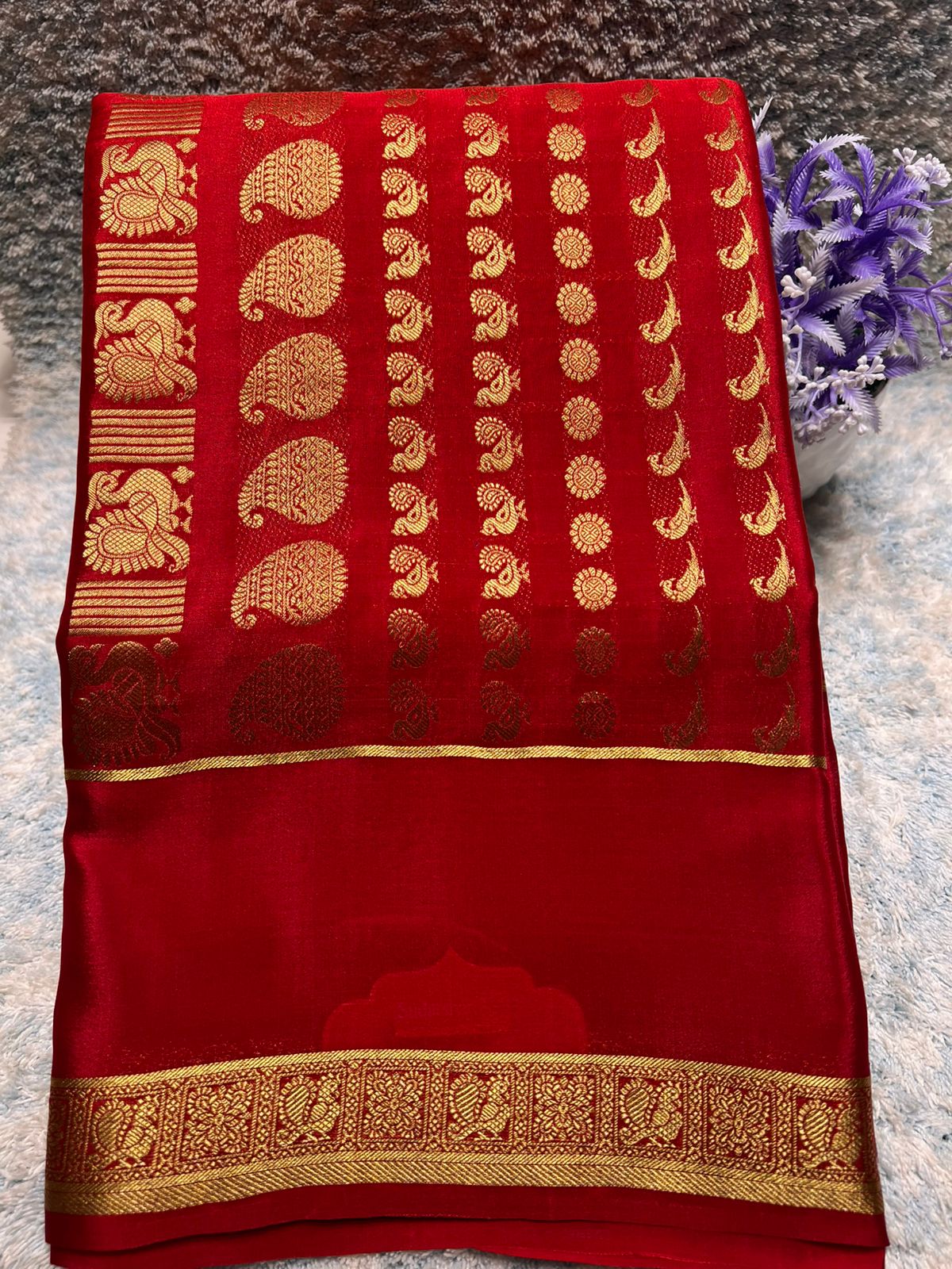 Pure Mysore Silk Saree.