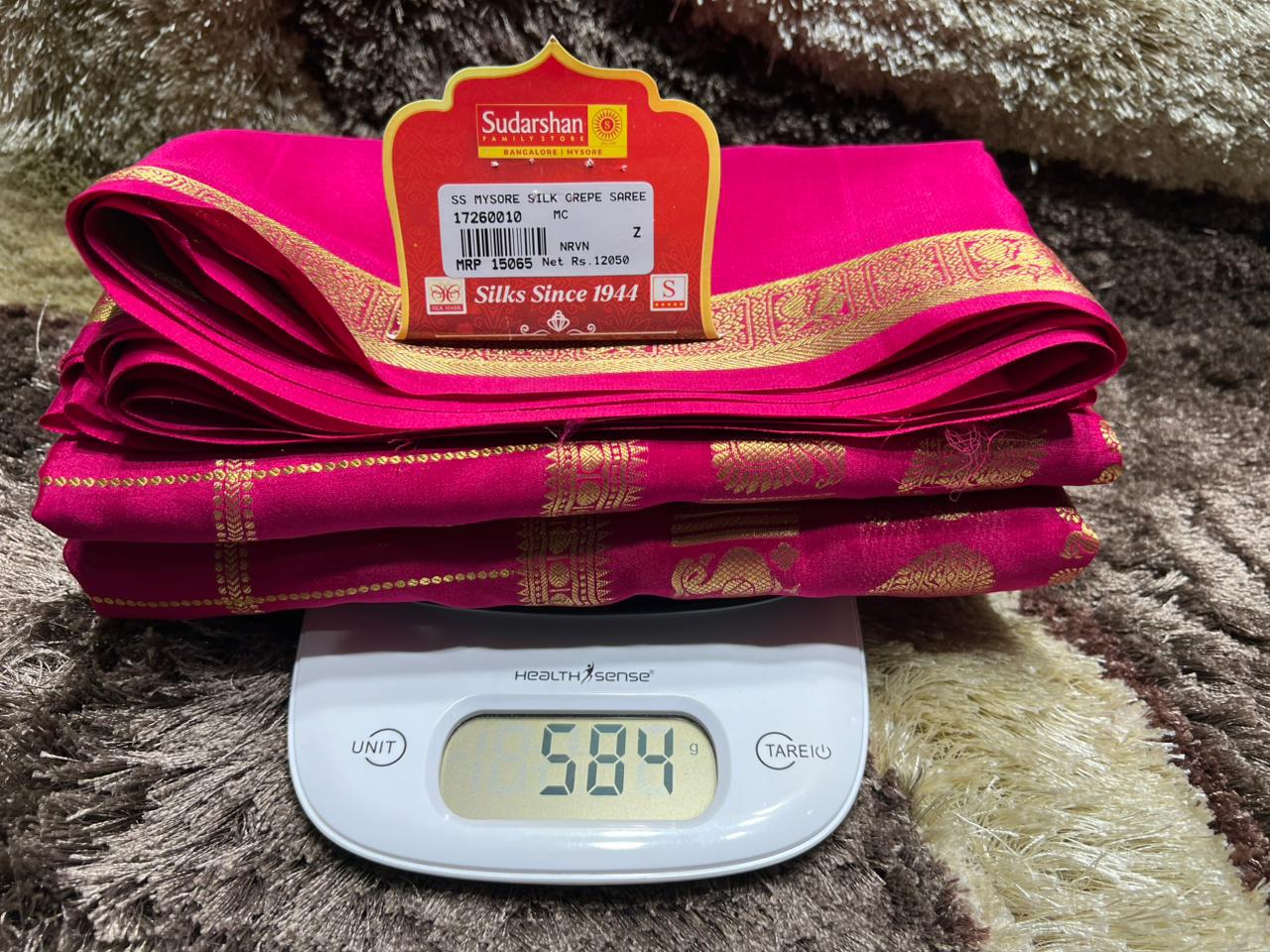 Pure Mysore Silk Saree.