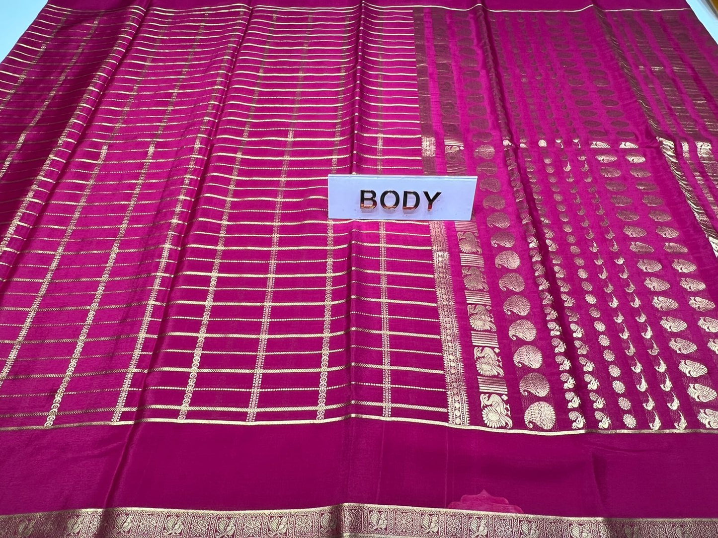 Pure Mysore Silk Saree.