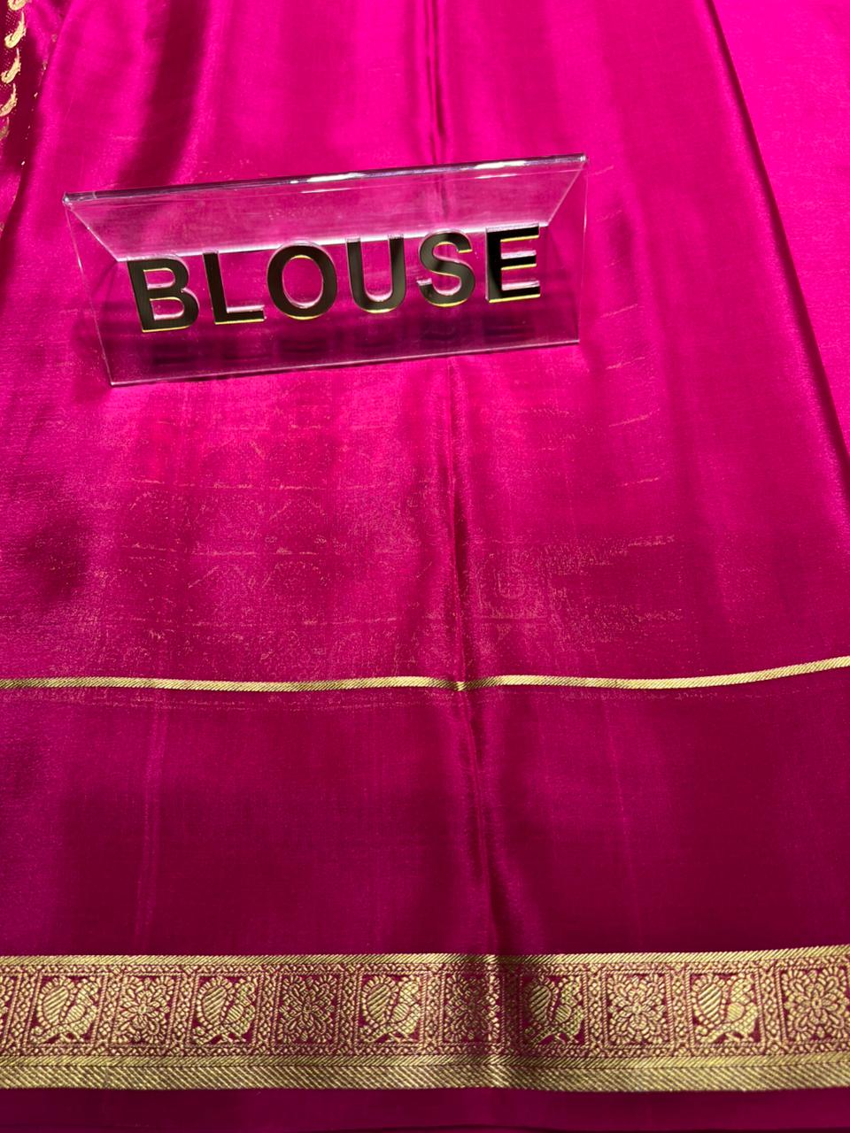 Pure Mysore Silk Saree.