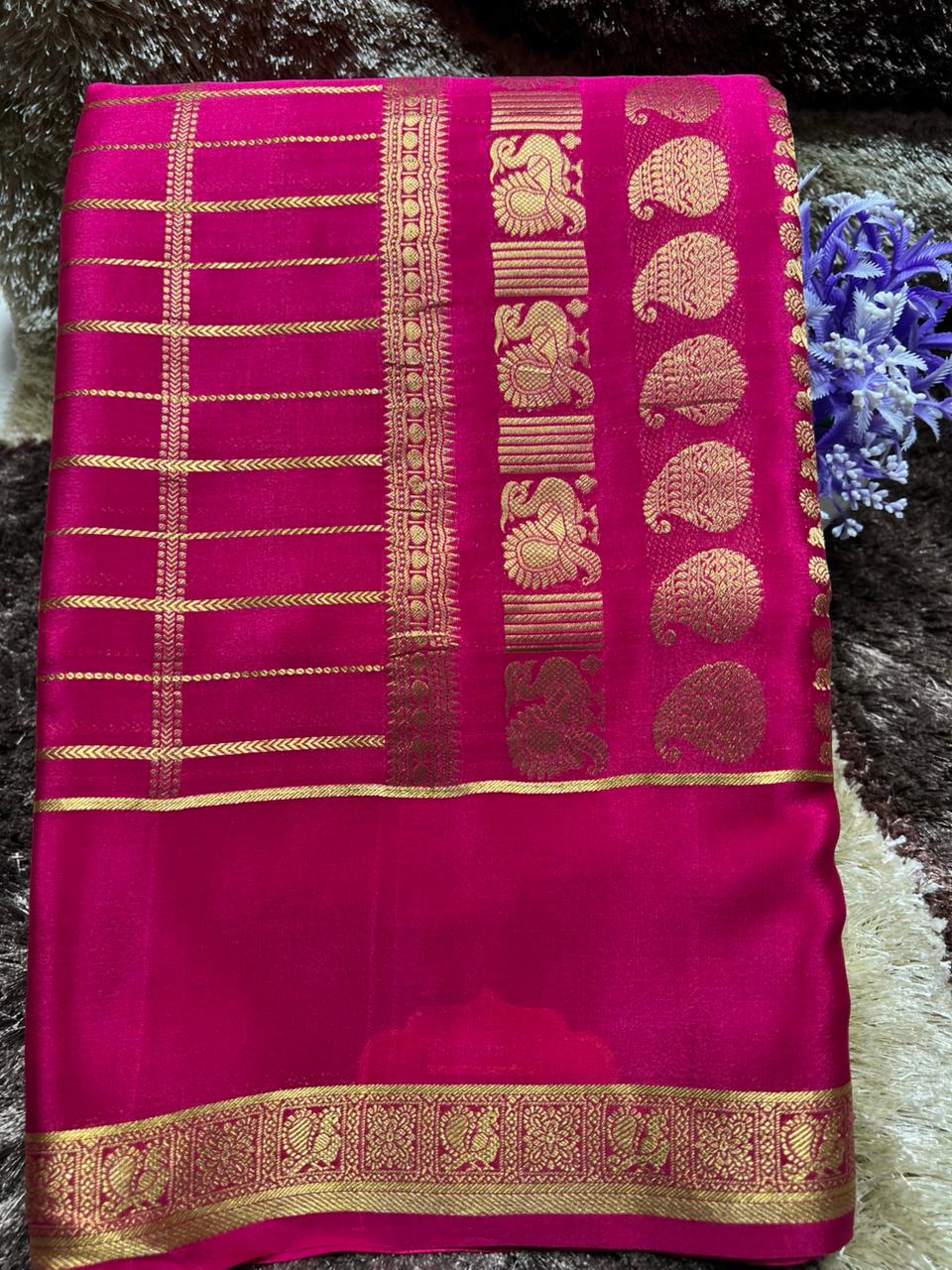Pure Mysore Silk Saree.