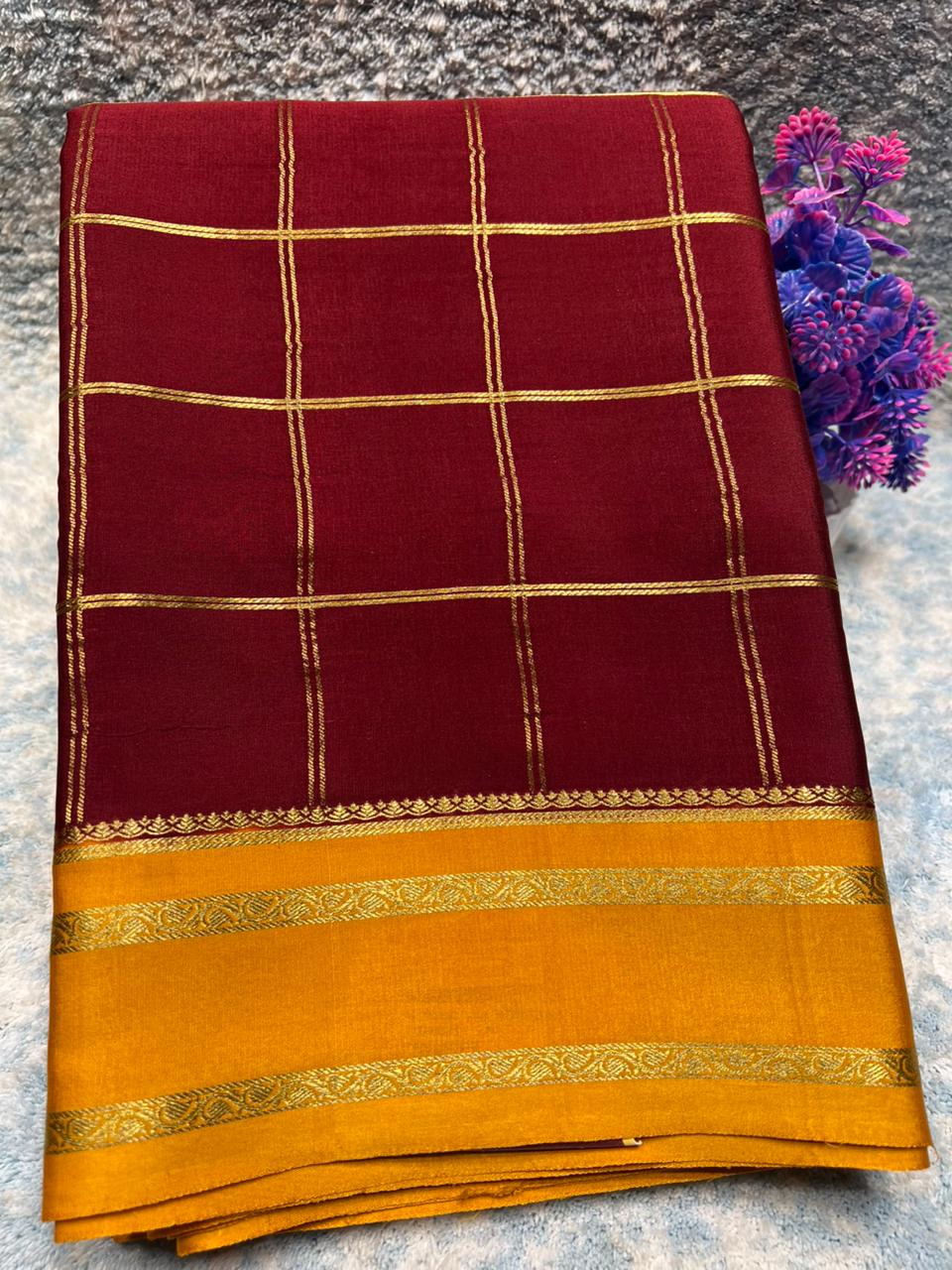 Pure Mysore Silk Saree.