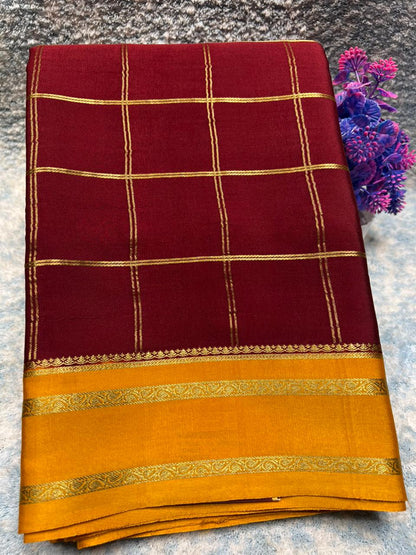 Pure Mysore Silk Saree.