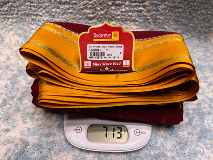 Pure Mysore Silk Saree.