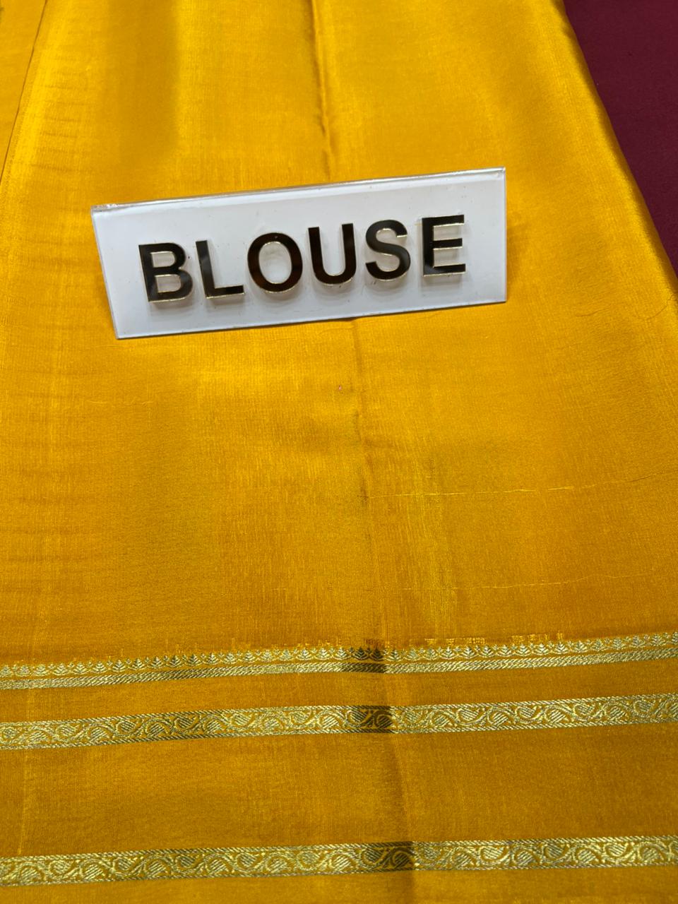 Pure Mysore Silk Saree.