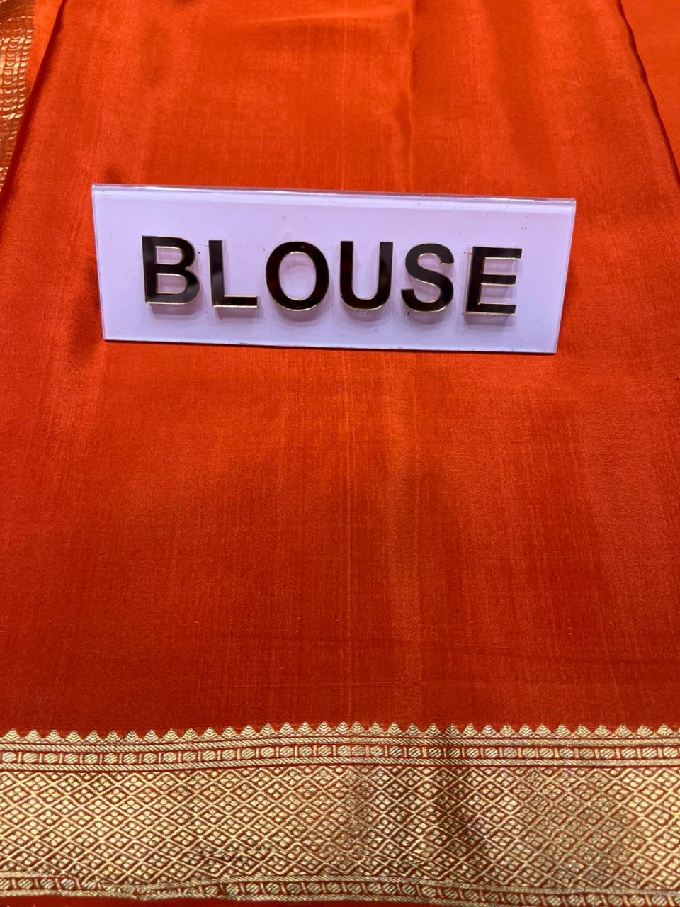 Pure Mysore Silk Saree.