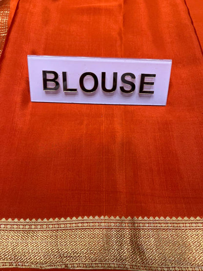 Pure Mysore Silk Saree.