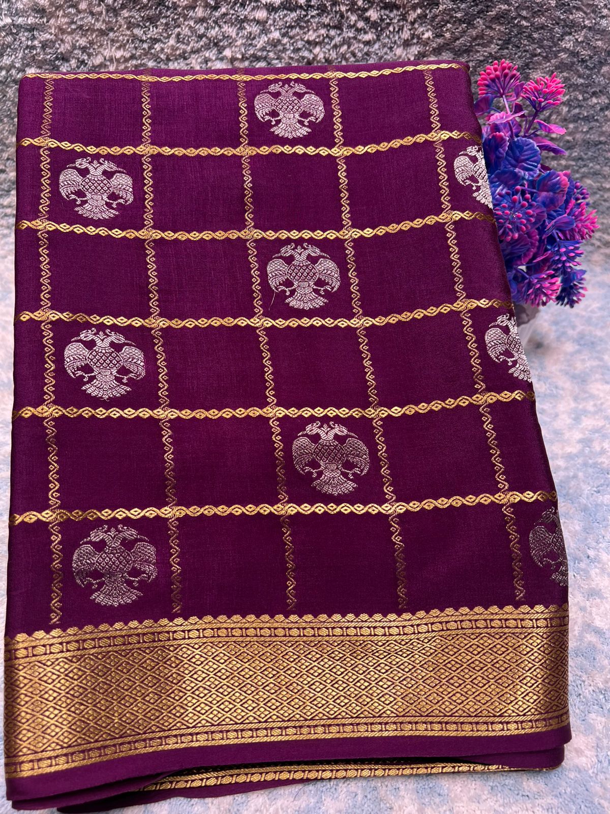 Pure Mysore Silk Saree.