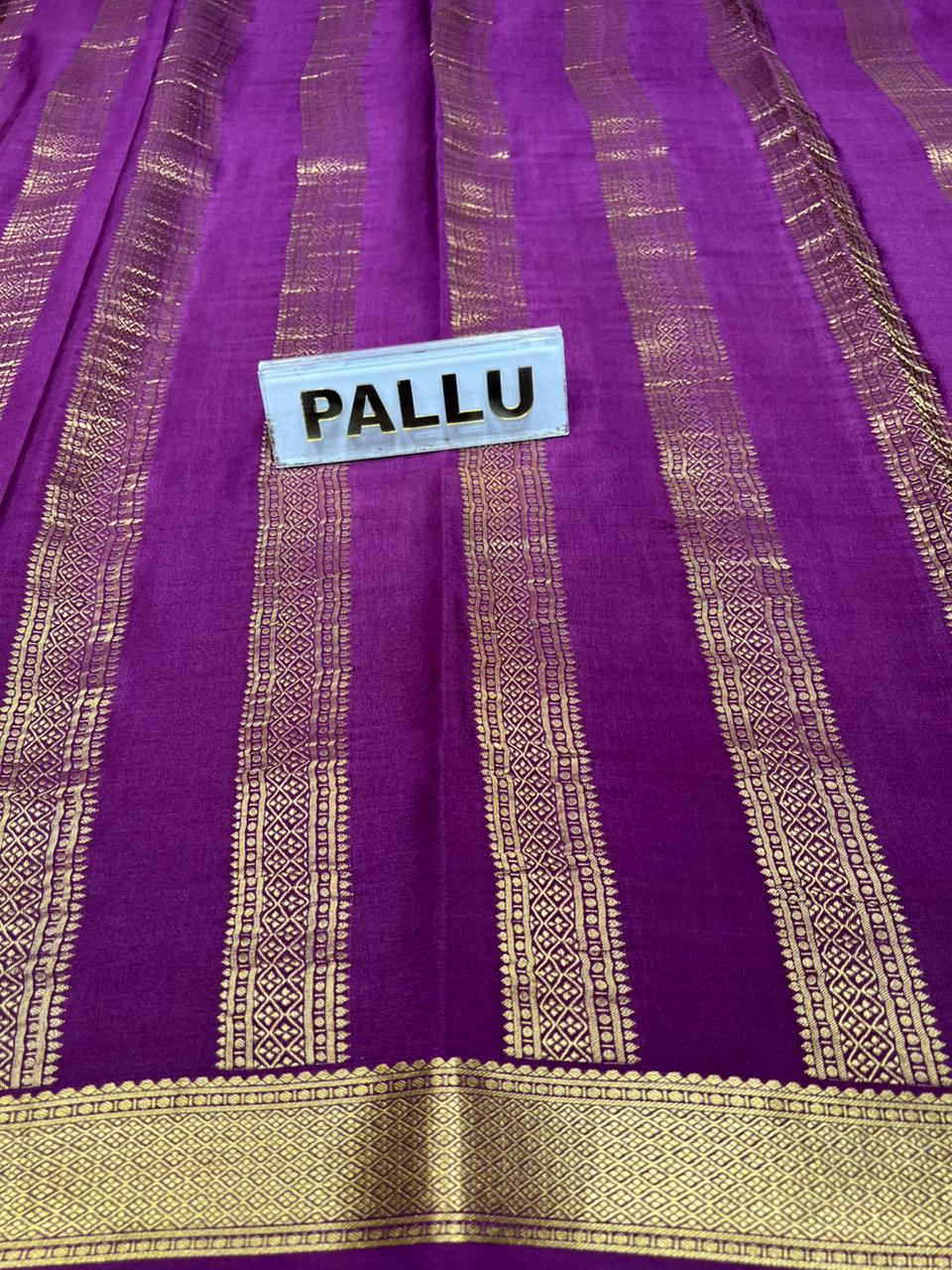 Pure Mysore Silk Saree.