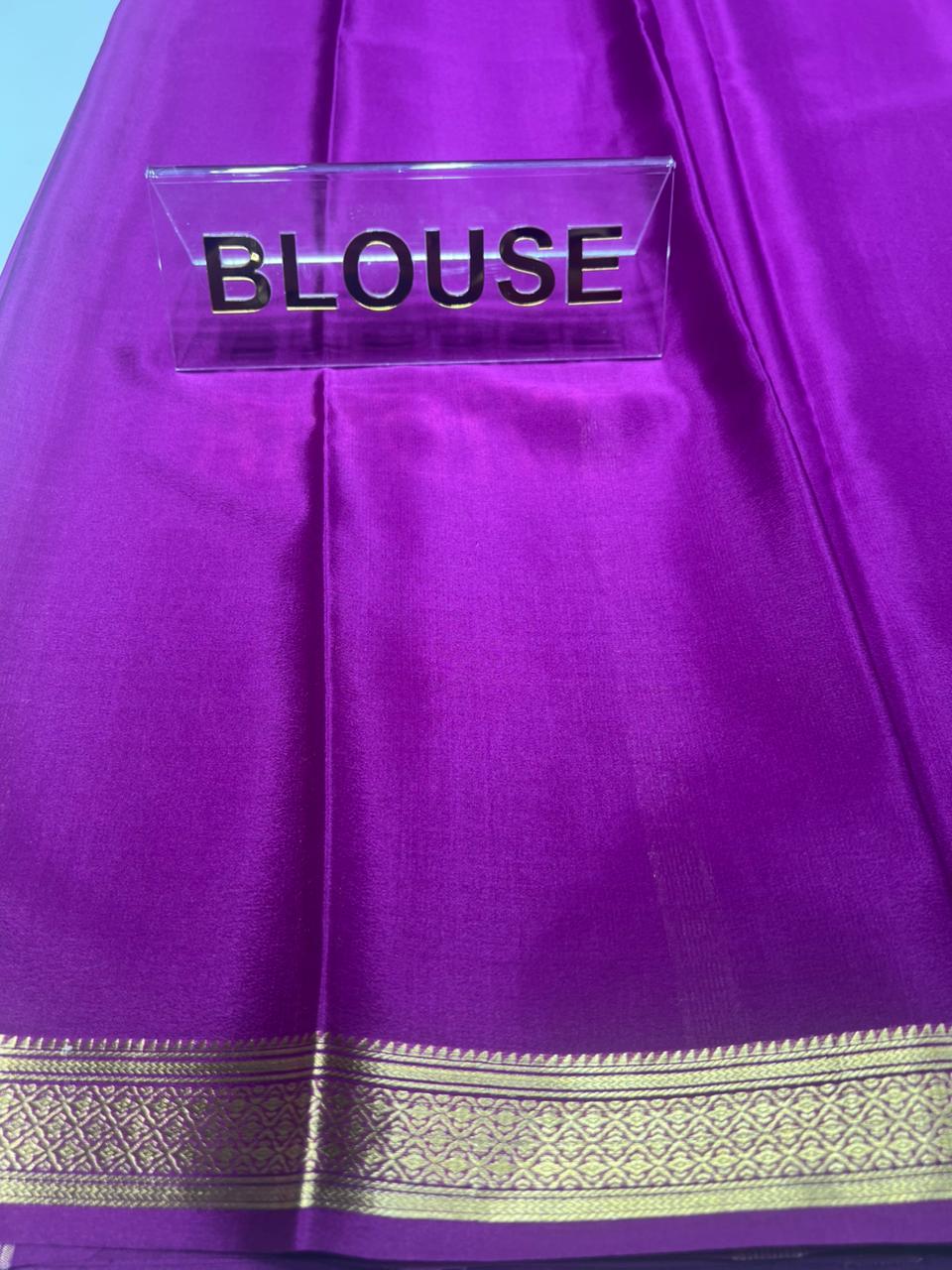 Pure Mysore Silk Saree ( 60 Grams )