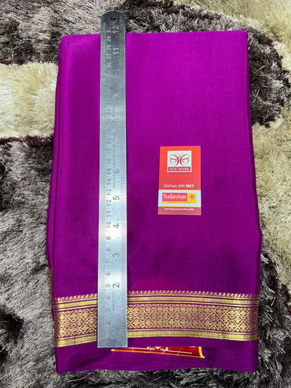 Pure Mysore Silk Saree ( 60 Grams )