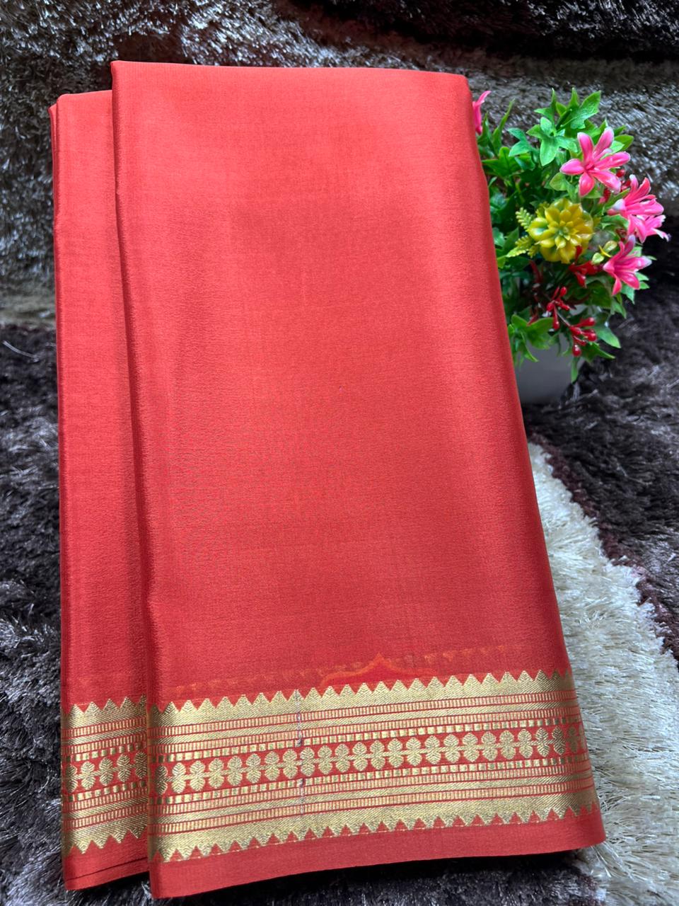Pure Mysore Silk Saree ( 60Grams )