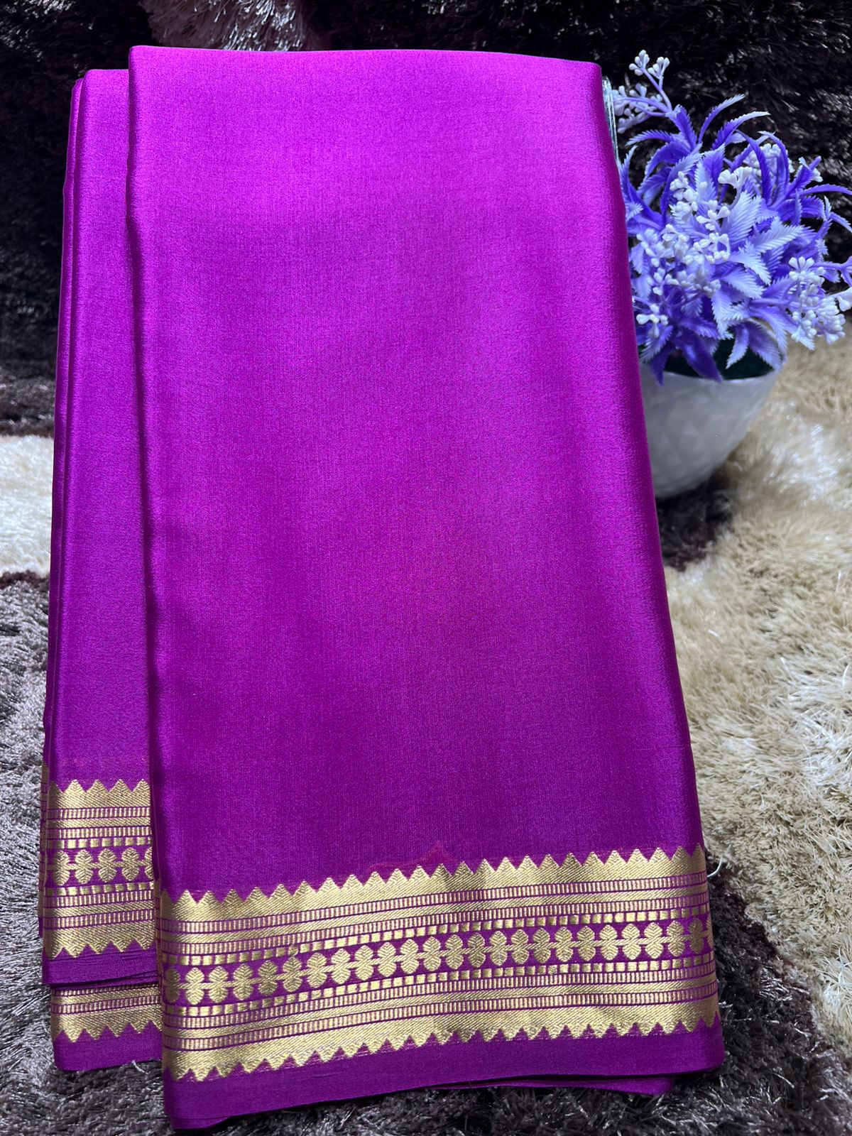 Pure Mysore Silk Saree ( 60 Grams )