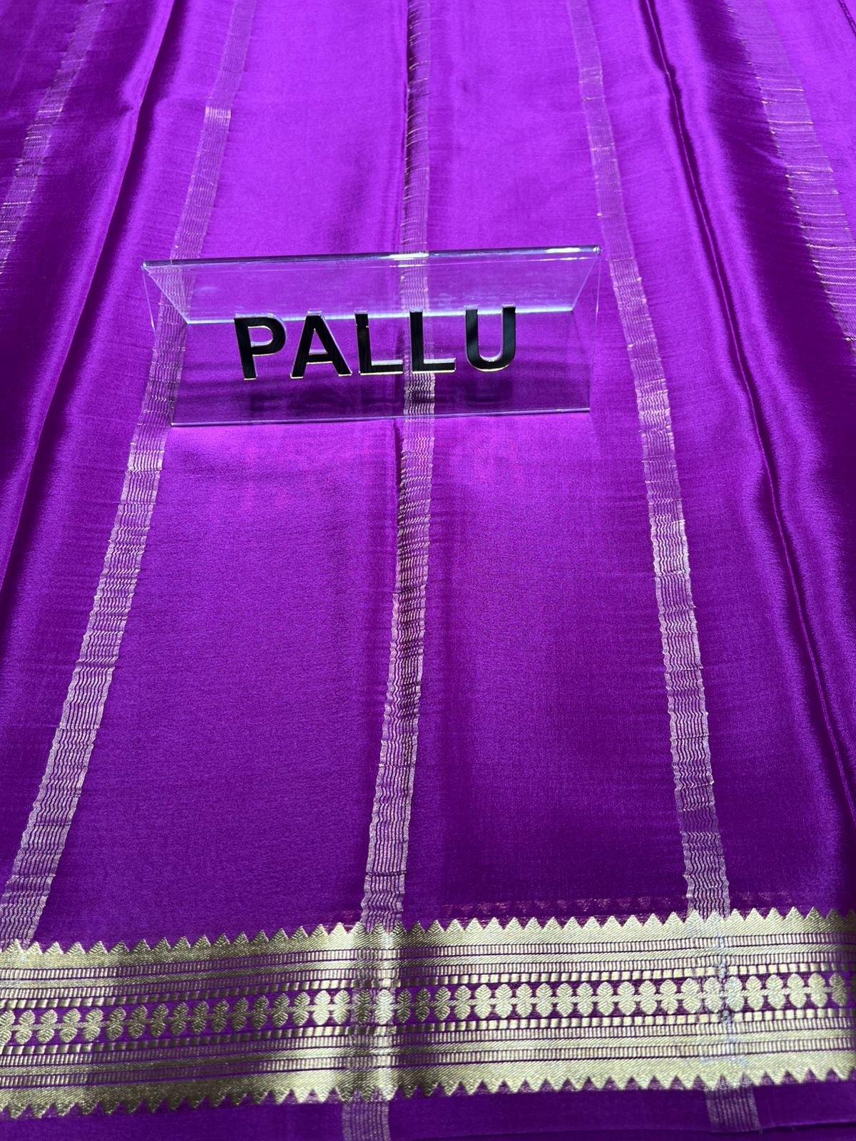 Pure Mysore Silk Saree ( 60 Grams )