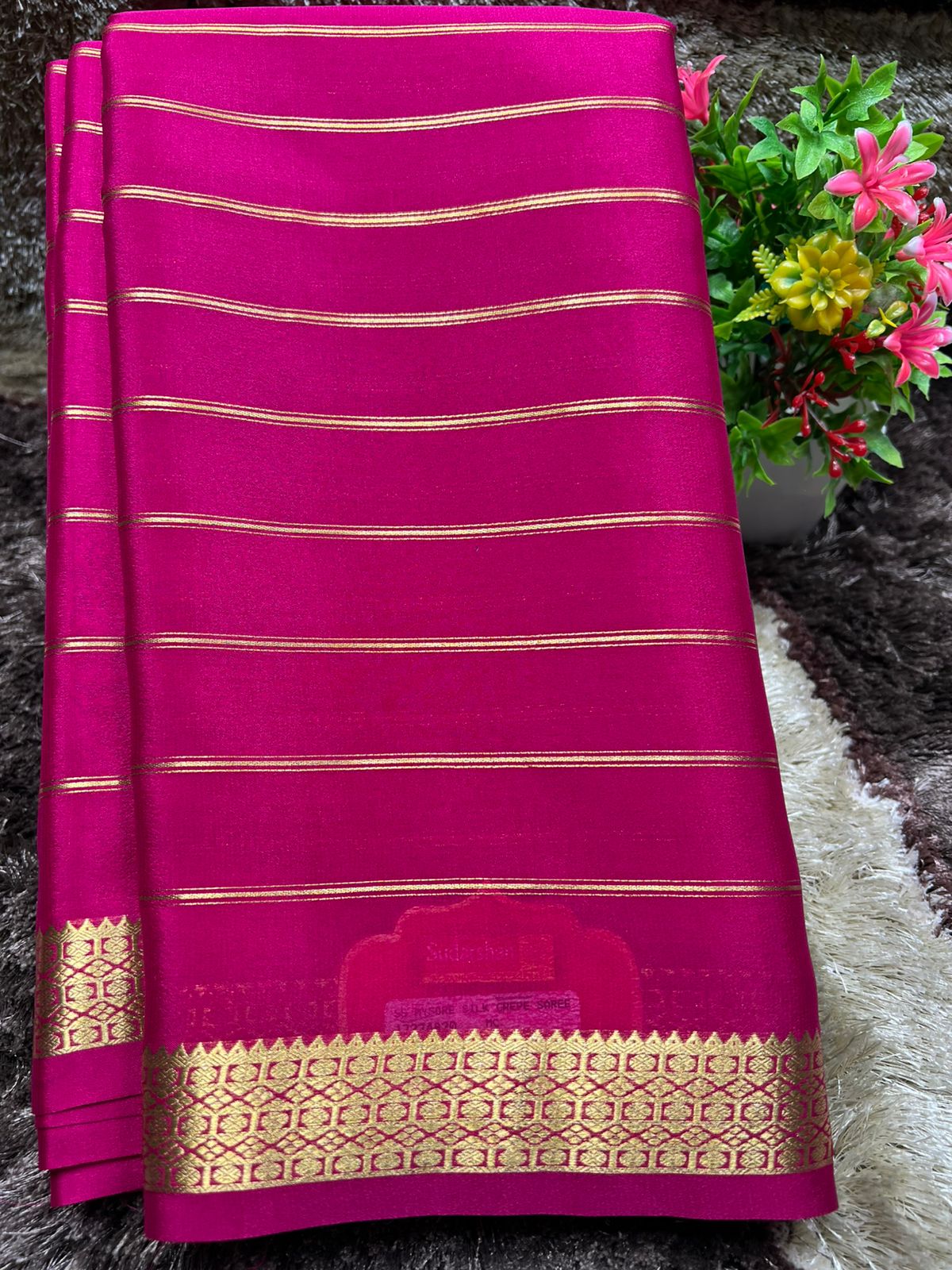 Pure Mysore Silk Saree ( 60Grams )