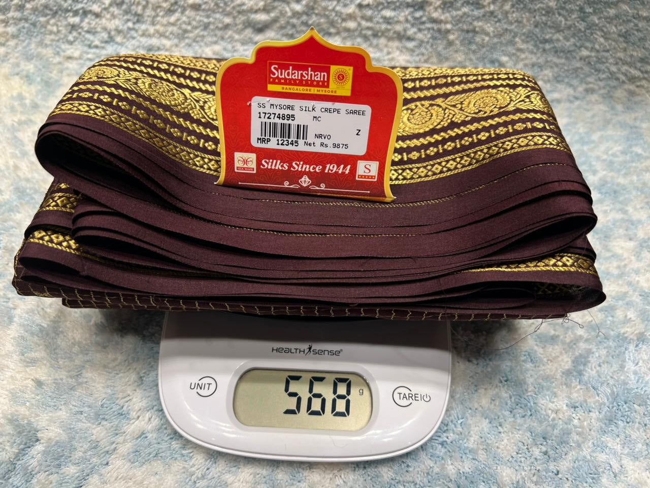 Pure Mysore Silk Saree.