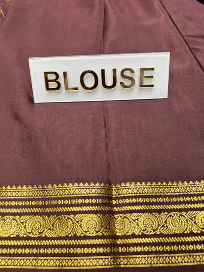 Pure Mysore Silk Saree.