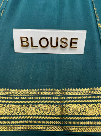 Pure Mysore Silk Saree.
