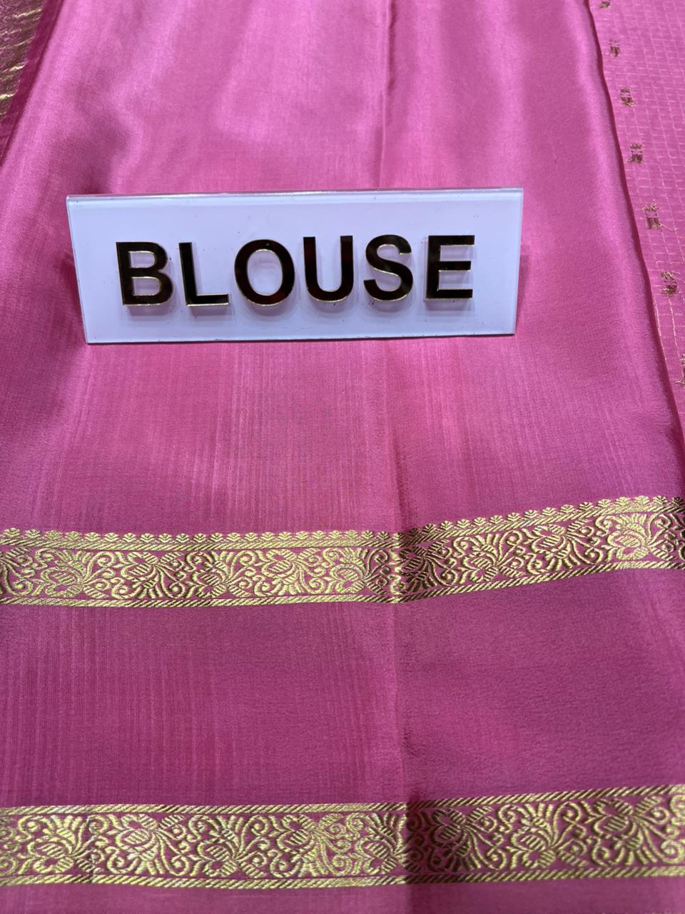 Pure Mysore Silk Saree.