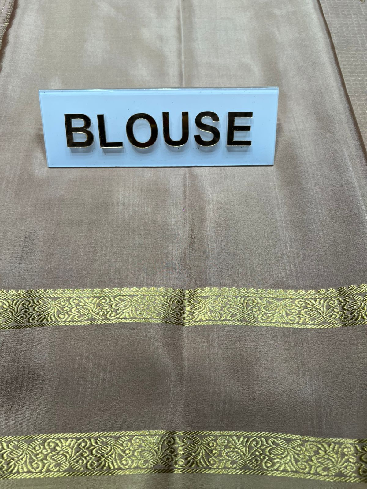 Pure Mysore Silk Saree.