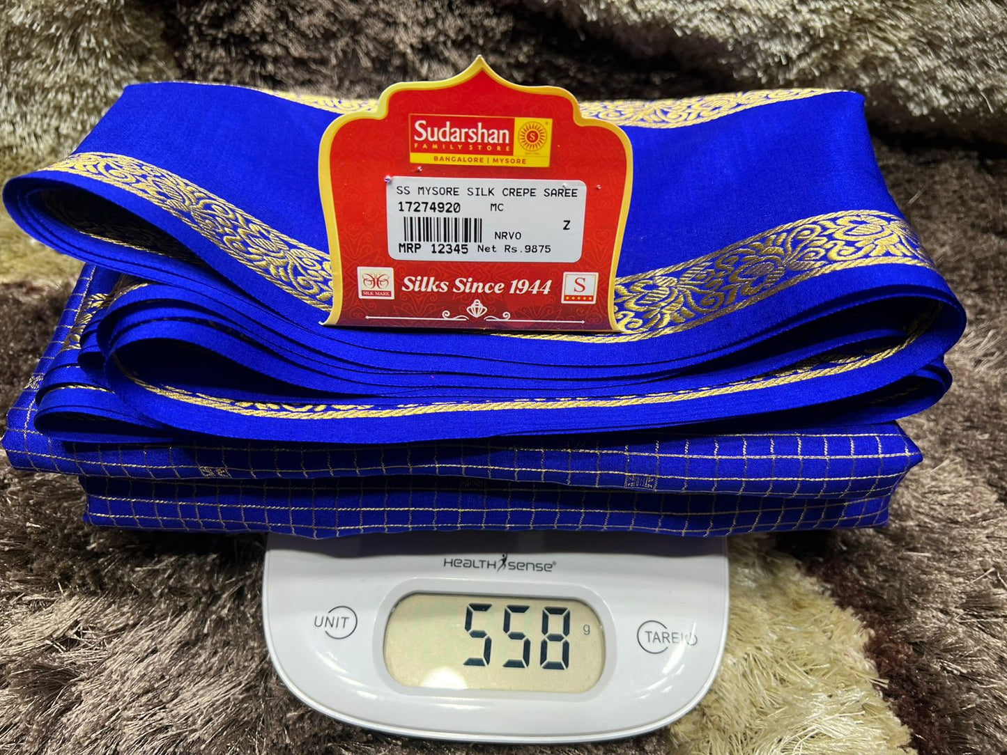 Pure Mysore Silk Saree.