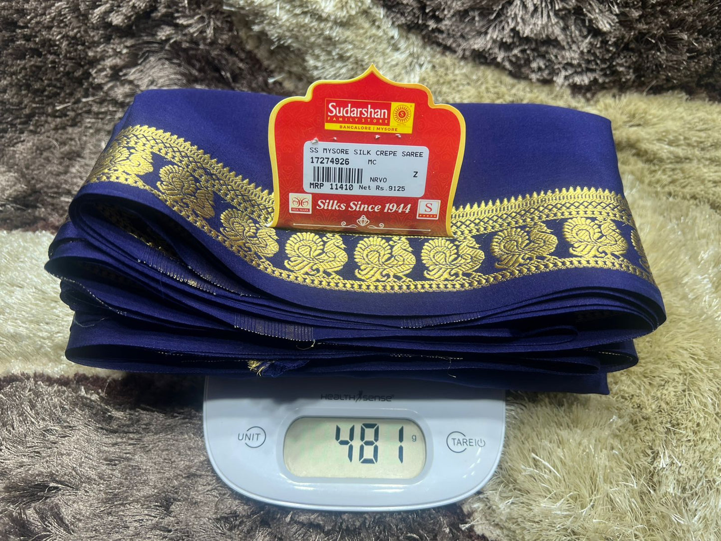 Pure Mysore Silk Saree.