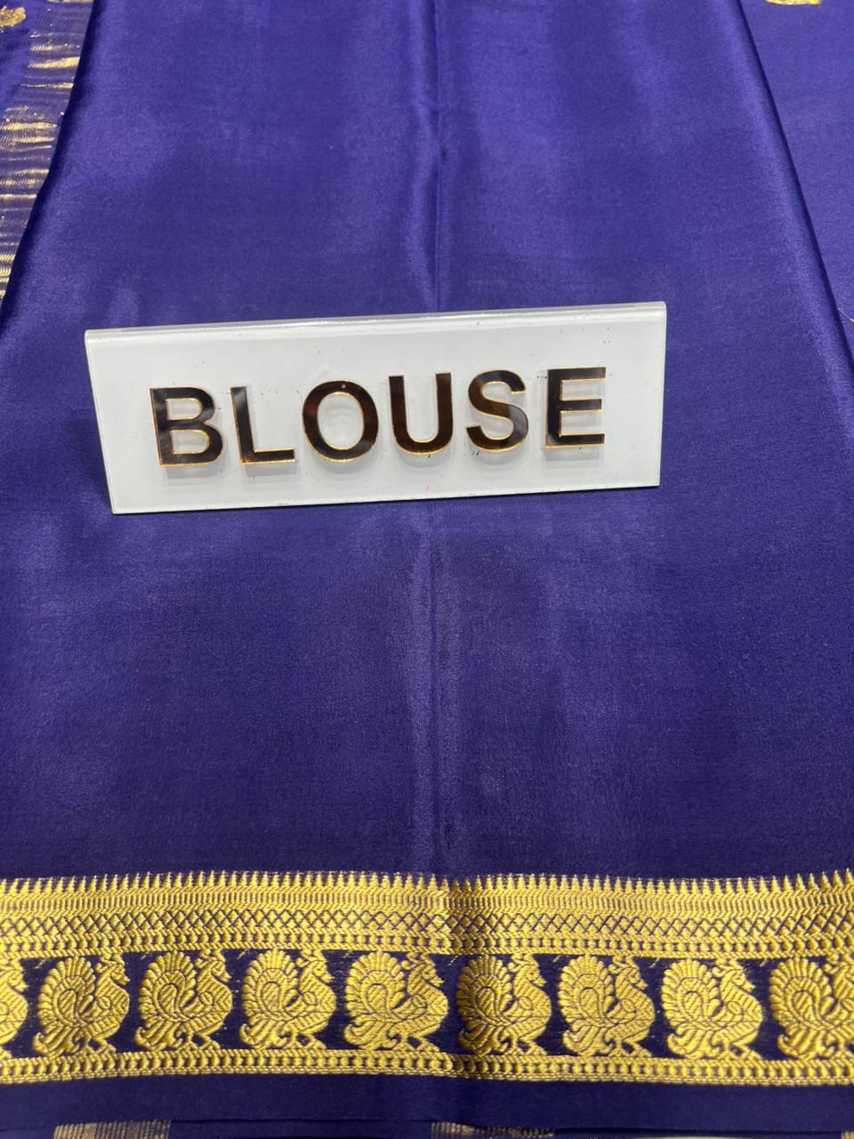 Pure Mysore Silk Saree.