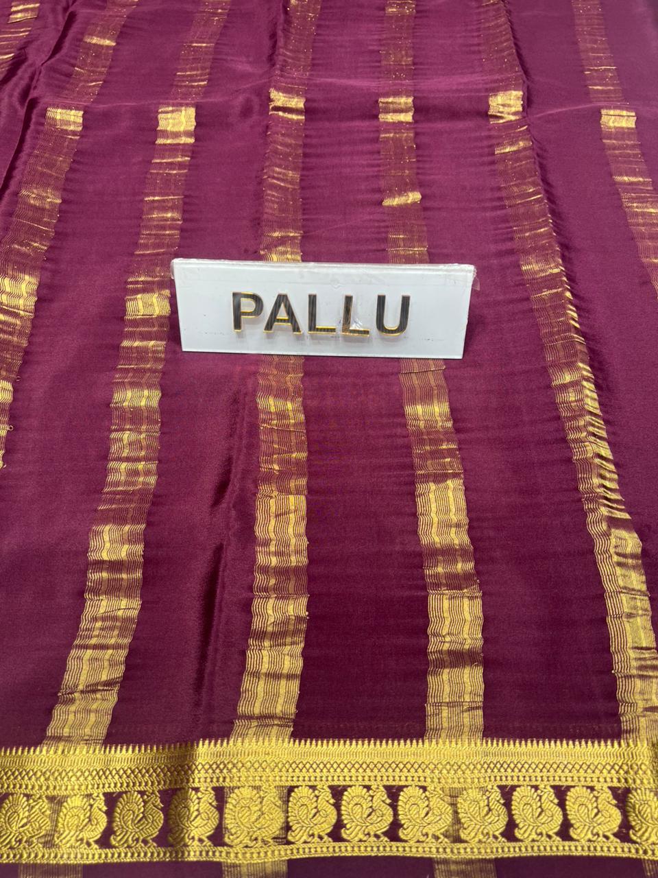 Pure Mysore Silk Saree.