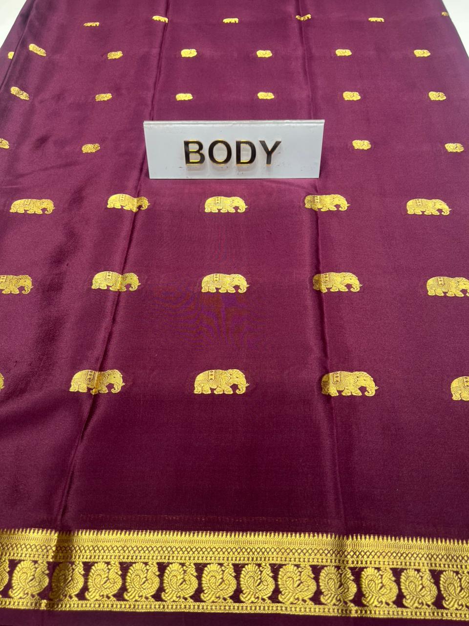 Pure Mysore Silk Saree.