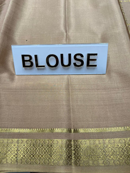 Pure Mysore Silk Saree.